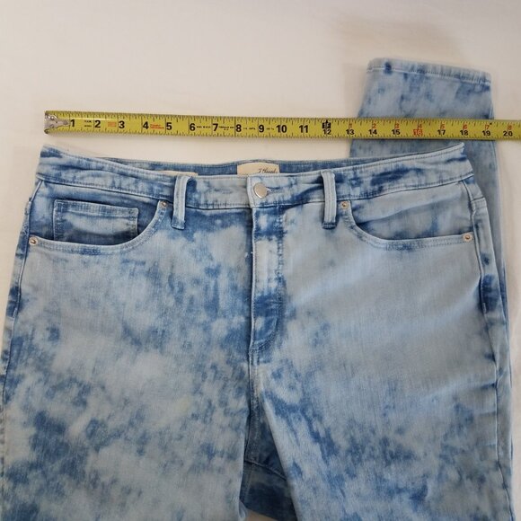 Universal Thread High Rise Skinny Jeans Ankle SIZE 16 Stretch Bleached Light Med - Picture 4 of 12